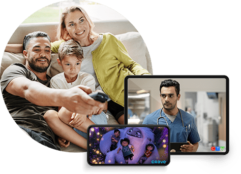 Family member watching iptv